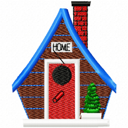 Bird Houses Embroidery Design 6 Bird Houses Embroidery Design 6